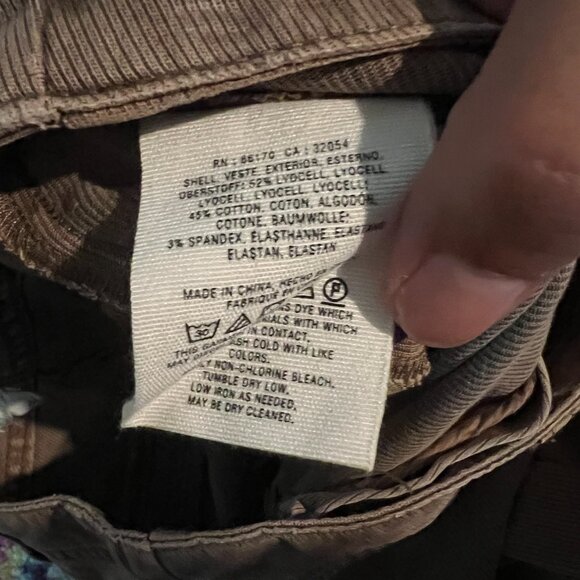 By Anthropologie Ona Skinny Leg Utility Pants Button Ankle size 25 - Picture 9 of 10